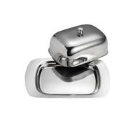 Porte-beurre Beurrier en acier inoxydable 304 avec couvercle, vaisselle de Restaurant d'hôtel, assiette collation au fromage, plat à beurre Beurriers