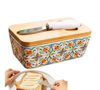 Porte-beurre en céramique avec couvercle pour plateau de cuisine, accessoire décoratif pour table et haut de cuisine, cadeau maison neuve pour buffet