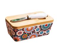 Porte-beurre,Porte-Beurre En Céramique avec Couvercle Coupe-Beurre | Décoration Cuisine Stockage pour Cuisson Gâteaux Fêtes