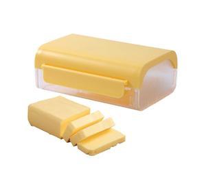 Porte-beurrier - avec couteau de rangement, récipient pour beurre couvert, économie, réfrigérateur, maison, restaurant, cuisine, fête, rassemblement, nourriture fromage