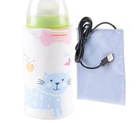 Porte-biberon en coton, housse de biberon d'hiver, chauffe-biberon, manchon isotherme pour biberon, accessoire de biberon, design mignon pour mois d'hiver, multicolore, A, Unisexe