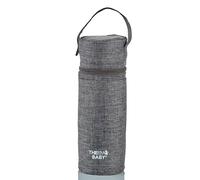 Porte biberon THERMOBABY - isotherme - gris chiné | Conserve la température des biberons. Compatible avec un biberon Thermobaby et une boîte doseuse de lait.