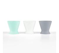 Porte biberons mains libres Bokee d'Ingenuity - Biberon facile une seule main ou tasse d'apprentissage pour bébés à grands enfants. Couleur : Gris