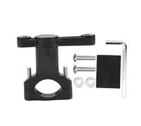 Porte-bidon de vélo en alliage d'aluminium, siège de CONVERSION, tasse d'eau, adaptateur d'extension rotatif pour le cyclisme en plein air (Noir)