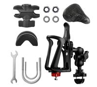 Porte Bidon de Vélo,Taille RéglableVél,Porte-Bouteille vélo Noir,Support Universel de Tasse de vélo,Ensemble Porte-Bouteille vélo Poignées et Cadres de Moto pour Une Meilleure Fixation du Verre d'eau