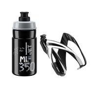 Porte-bidon et kit bidon CEO NEGRO BRILLO/BLANCO/BIDON JET NEGRO/GRIS 350 ML