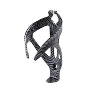 Porte-bidon pour vélos - Support Bouteille | ABS Accessoire - Design moulé | d’Une Seule pièce au Motif Carbone, Fixation Stable et légère pour Garder Votre Gourde en sécurité, idéal pour Le VTT