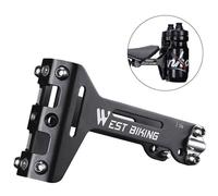 Porte-bidon vélo, double, MTB, BMX, poignée sous la selle, ultra-léger, aluminium, West Biking, noir