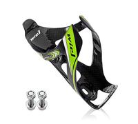 Porte-bidon Wiel - Pour le vélo - En fibre de carbone ultraléger - Pour eau, bouteilles, boisson - 26 g, Green 1PC