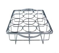 Porte-bière en fer galvanisé avec structure pliable, conçu pour une durabilité et une utilisation répétée dans les bars à fort trafic (argent)