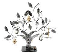 Porte bijoux arbre à boucle d'oreille et bijoux design Gris patiné
