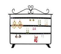 Porte bijoux cadre présentoir boucle d'oreille window (32 paires) Noir