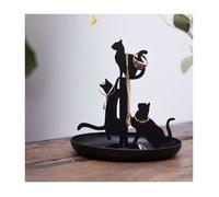 Porte-bijoux chat noir - KIKKERLAND - Chats décoratifs - Base arrondie