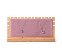 porte bijoux Collier for femme, bracelet, chevalet multiple, présentoir, support, planche, rose, amovible(Horizontal)