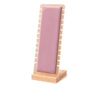 Porte Bijoux Collier for femme, bracelet, chevalet multiple, présentoir, support, planche, rose, amovible(Vertical S)