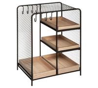Atmosphera – Porte-bijoux Arty – Métal et bois 28 cm – Noir
