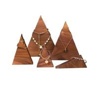 Porte-bijoux Ensemble de présentoir à bijoux triangulaire en bois Porte-bracelet collier