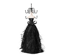 Porte Bijoux Présentoir à bijoux noir en caoutchouc for de haute qualité(Large princess dress)