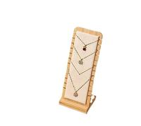 Porte Bijoux Présentoir à bijoux, présentoir colliers, chevalet for plusieurs(Beige)
