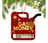 Porte-billets de Noël 2D, pinces de rangement en bois et cartes d'argent pour hommes en argent, anniversaire, vacances, papier d'emballage pour la famille, les amis, le bureau, la maison, les fêtes