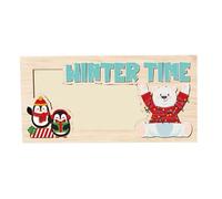 Porte-billets de Noël en bois, décorations de Noël, 17,8 x 8,9 cm, porte-billets pour décoration de Noël, A6, Refer to description, Unisexe