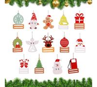 Porte-Billets De Noël pour Argent Liquide | 14 Pièces Fait Main en Bois - Ensemble Porte-Cartes De Noël - pour Les Les Garçons Les Filles Les Femmes Les Hommes Les Amis La Maison Le Salon La