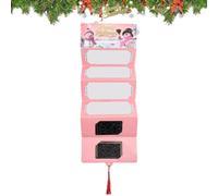 Porte-billets de Noël pour espèces 10 Emplacements pliables bonhomme de | Portefeuilles festifs pour billets Pour cartes de vœux célébration fêtes fin d'année réunion Rose