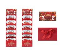 Porte-Billets de Noël pour espèces, 2 enveloppes Cadeaux de Noël avec Fentes intégrées, Porte-Cartes et livret extractible, Cadeau de Festival pour, pères, mères, Grands-Parents, Amis