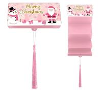 Porte-Billets de Noël pour Espèces - Portefeuille Festif À 10 Compartiments | Les Enveloppes à Argent de Noël | pour Femmes, Hommes, Fêtes de Vacances, Billets, Événements