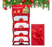 Porte-Billets De Pour Argent Liquide,Carte De Vœux De Fête À Faire Soi-Même Avec 6 Fentes Festives - Enveloppe À Argent Des Fêtes Et Du Nouvel An,pour Adultes, Amoureux, Famille, Amis, Femmes, Hommes,