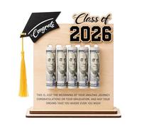 Porte-Billets Diplôme 2026 Pour Argent Figurine Souvenir En Bois
