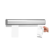 Porte-billets pour restaurant - Étagère pour chèques restaurant avec toboggan mural - Rail porte-billets en métal pour lieu de travail, porte reçus adhésif sans perçage