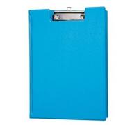 Porte-bloc à pince, plastifié, A4, bleu clair
