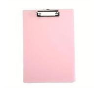 Porte Bloc A4 Avec Pince A5 Presse-papiers Dossier D'écriture Support for Mémo Clip Conseil Fichier Pinces Mignon Papeterie Fournitures De Bureau(Transparent Pink)