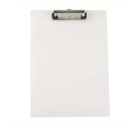 Porte Bloc A4 Avec Pince A5 Presse-papiers Dossier D'écriture Support for Mémo Clip Conseil Fichier Pinces Mignon Papeterie Fournitures De Bureau(Transparent White)