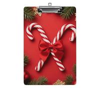 Porte-bloc A4 en acrylique 21,6 x 31,8 cm - Motif double face, planche décorative avec trou de suspension, porte-bloc rouge pour enseignant, infirmière, médecin