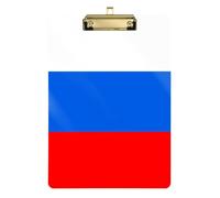Porte-bloc A4 en acrylique avec drapeau de la nation slovène pour femme - Joli porte-bloc pour enseignant - Indispensable pour la salle de classe - Taille 22,9 x 30,5 cm