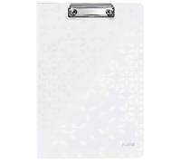 Leitz Porte-bloc A4 WOW 41990001 – 75 feuilles, clip métallique solide, pochette, polyfoam blanc
