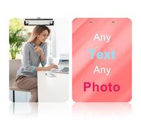 Porte-Bloc A4 Personnalisé, Planchette À Pince En Acrylique Sur Mesure, Impression Recto-Verso, Clip Solide, Fournitures Scolaire & Bureau, Support De Menu