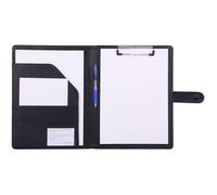 Porte Bloc A4 Porte Documents,Conférencier A4 Porte Document, a4 Organiseur Trieur,avec fente pour carte,pour réunion/bureau(noir)