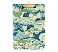 Porte-bloc A4 vert japonais Zéphyr Fleurs de cerisier Édition infirmière Smart Clipboard planche rigide pour infirmières entrepreneurs à domicile Taille 22,9 x 30,5 cm