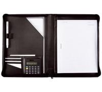 Porte-bloc Alassio "CATANA" DIN A4 imitation cuir noir