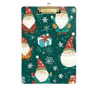 Porte-bloc avec motif sapin de Noël avec trou standard pour enseignant infirmier, taille 22,9 x 30,5 cm