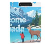 Porte-bloc avec rangement « Welcome to Canada Scenery Culture » - Porte-bloc A4 - Porte-stylo - Porte-stylo - Avec couverture