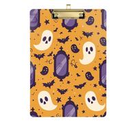 Porte-bloc avec trou standard pour enseignant infirmier, taille 9 x 12 et miroir Halloween
