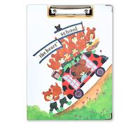 Porte-bloc Bear School Good Day Jackie, blanc, ST-ZKU0025, format A4