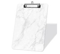 Porte-bloc bleu sarcelle pailleté Porte-blocs en acrylique au format standard avec languette de suspension rétractable, 22,9 x 31,8 cm, porte-bloc décoratif pour enseignants et élèves-Clip argenté
