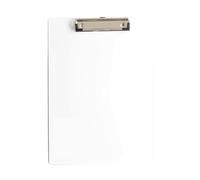 Porte Bloc Bloc-notes d'écriture A4 A5 A6, dossier de documents avec Clip doré à profil bas, presse-papiers noir et blanc Pour usage de bureau(White-315x225mm)