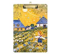 Porte-bloc compact en acrylique de conte de fées de dessin animé mignon pour entraîneurs, salle de classe, taille 9 x 12