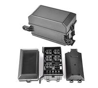 Porte-bloc de boîte à fusibles à lame de voiture à 6 voies ATO/ATC véhicule Auto Marine Boat DC12V for tous les démarreurs électroniques marins-Home Automotive Motorsport Câblage de protection